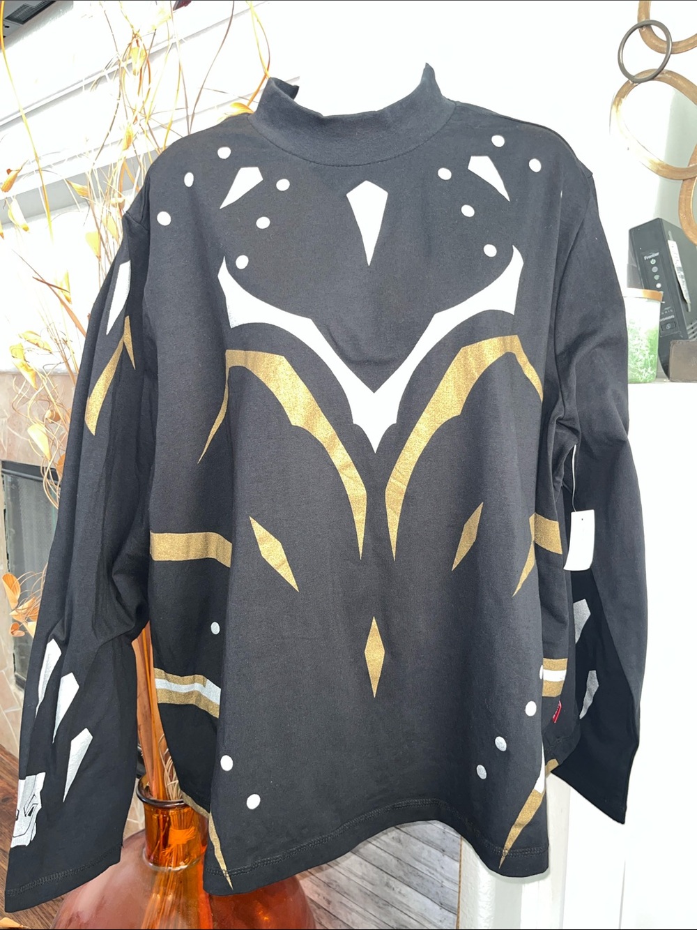 Disney Black Pantherwith Gold and White Graphic